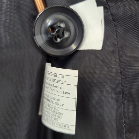 American Rag Pea Coat Jacket Coat Collared Button-Down Black Size Small - Picture 11 of 11